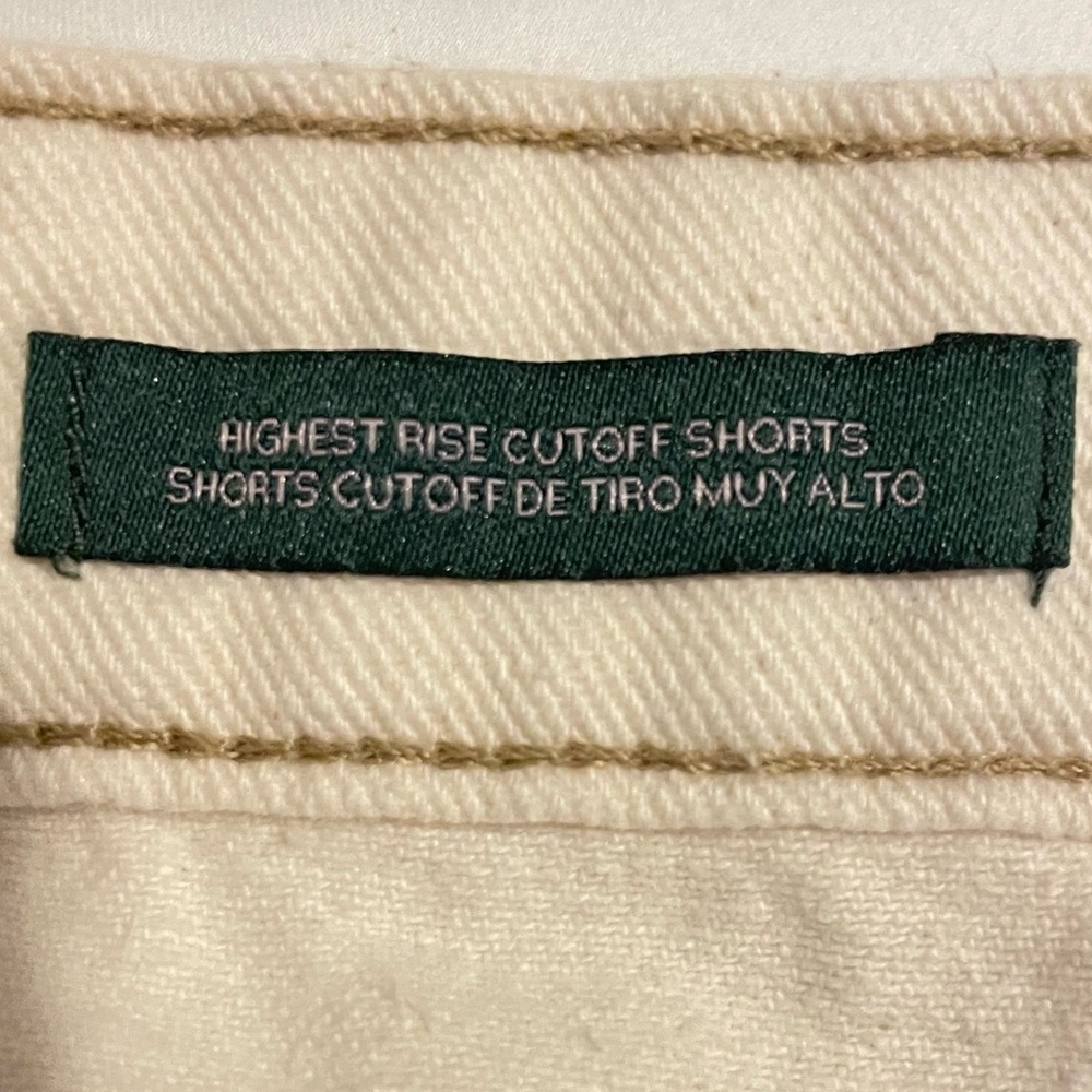 Wild Fable Highest Rise Cutoff Jean Shorts Off-White - Picture 4 of 6